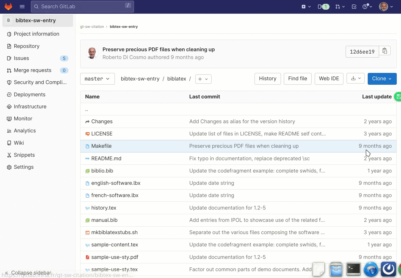 Get the SWHID of a directory