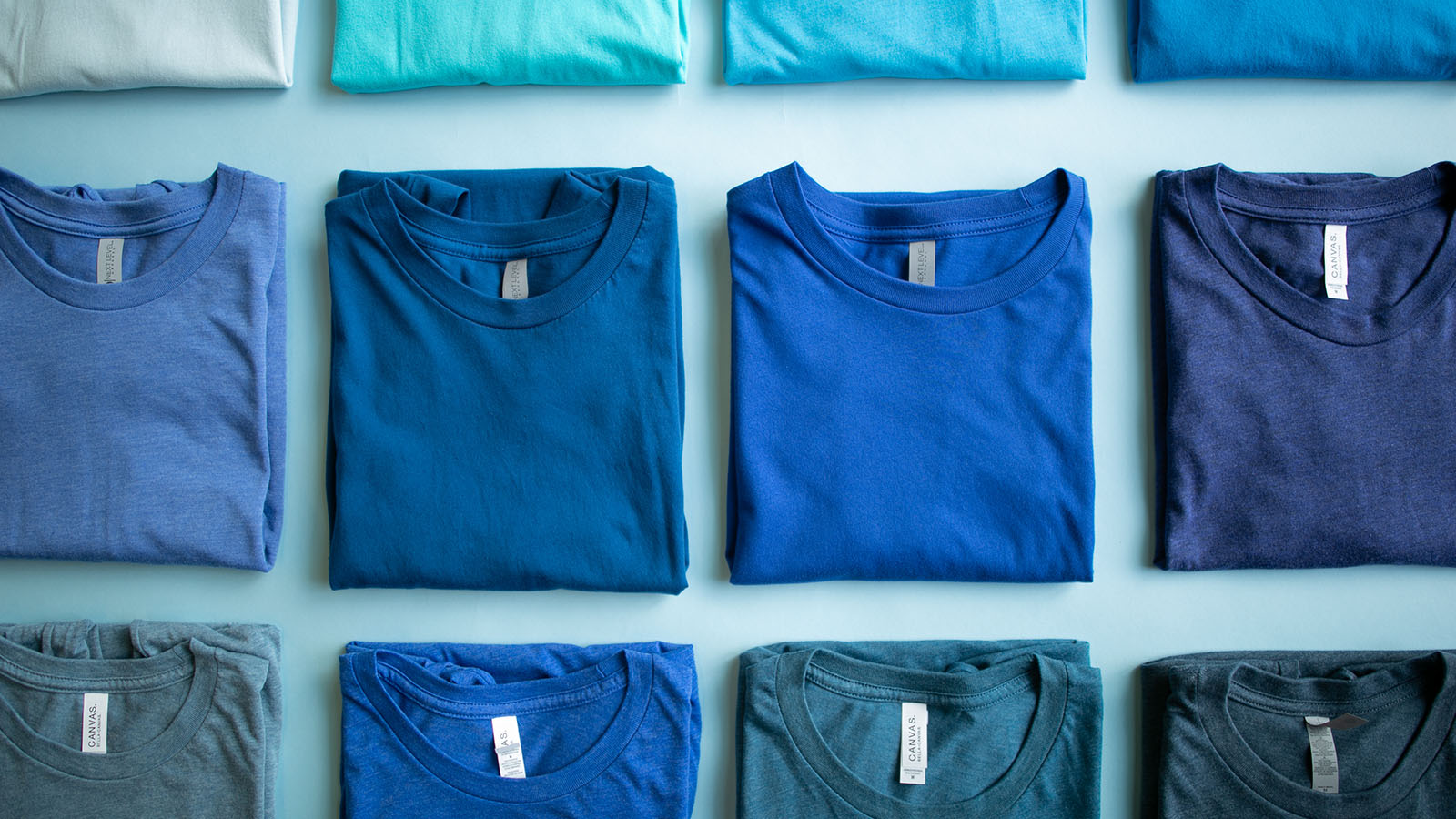 T-Shirt Color Palette: Shades of Blue