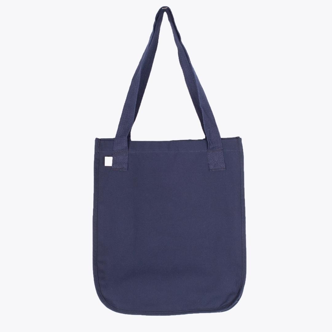 Navy tote bag
