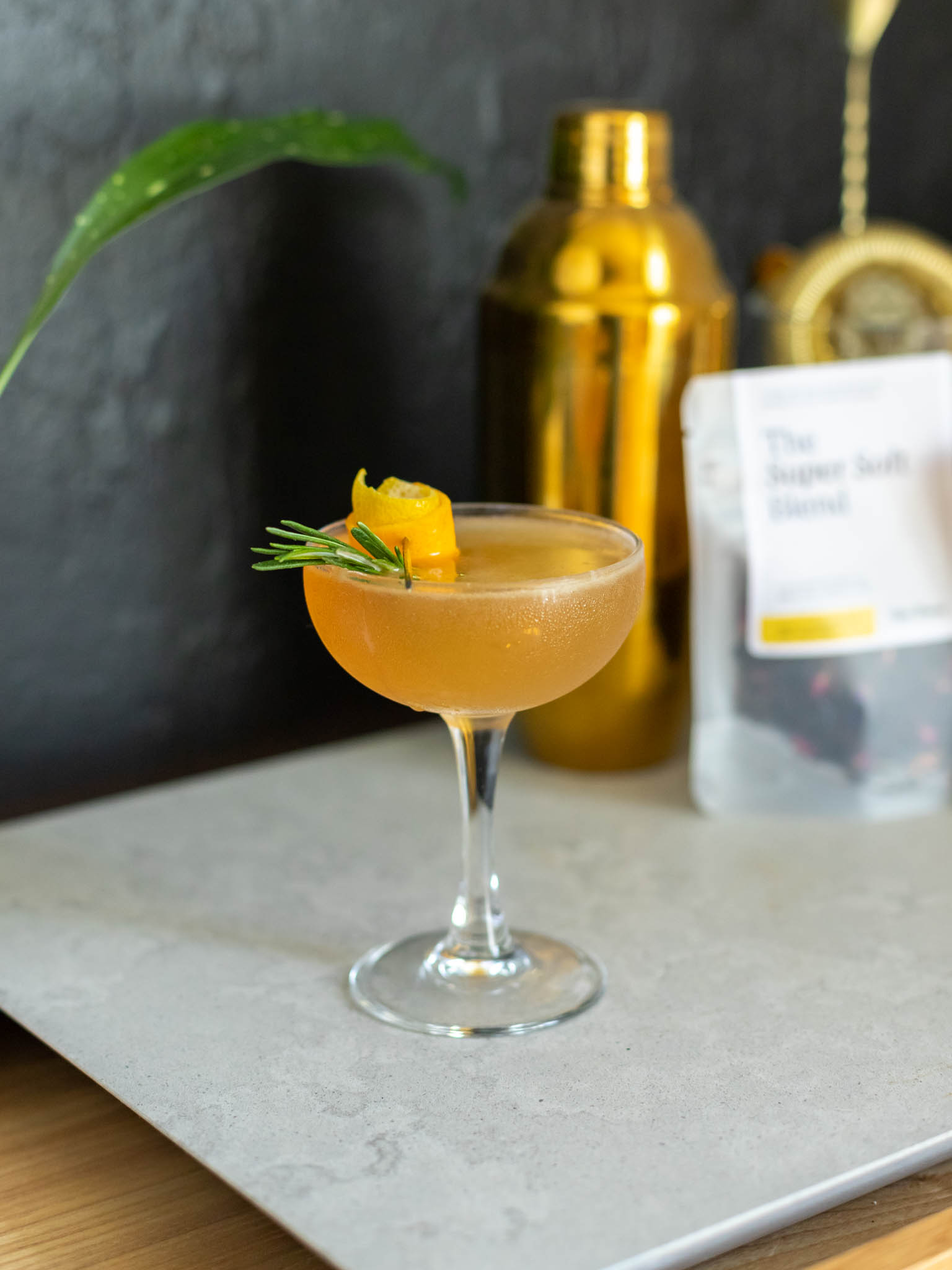 A cocktail made out of Real Thread tea