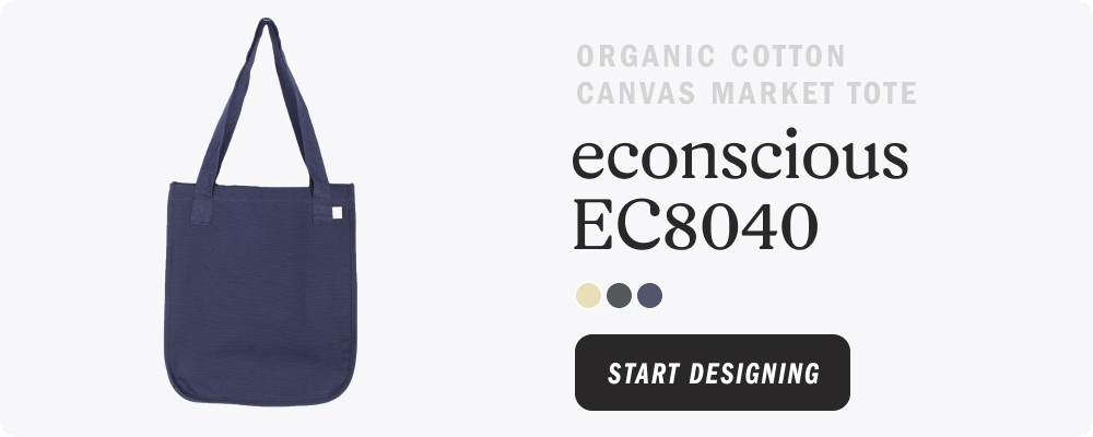 econscious ec8040 - organic cotton canvas market tote - start designing