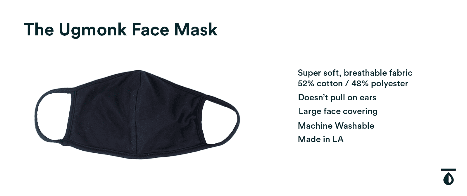 Ugmonk face mask diagram 